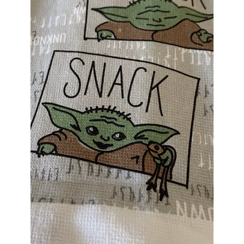2 Pack Star Wars The Mandalorian Grogu Snack Attack Kitchen Towels Baby Yoda NEW